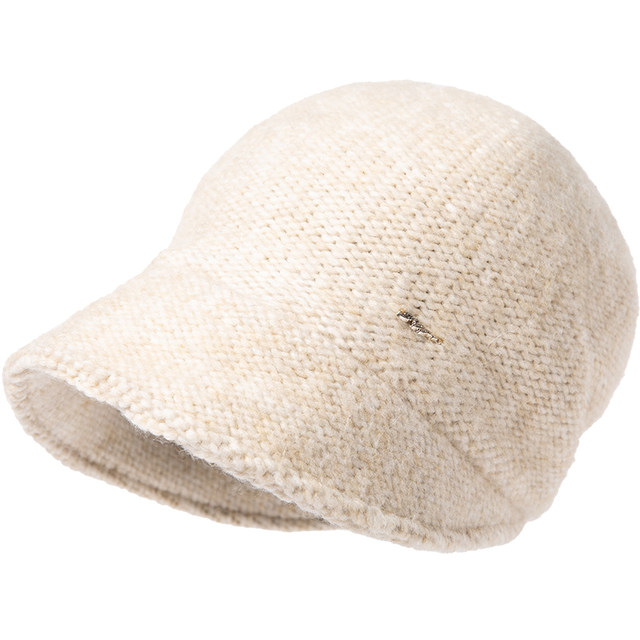 SIGGI hat girl 24 new winter Bao head wool knitted hat contains wool ear protection ear warm bell pile hats