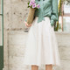 New summer Japanese sweet polka dot skirt A-line pocket versatile high waist mid-length umbrella skirt women's skirt
