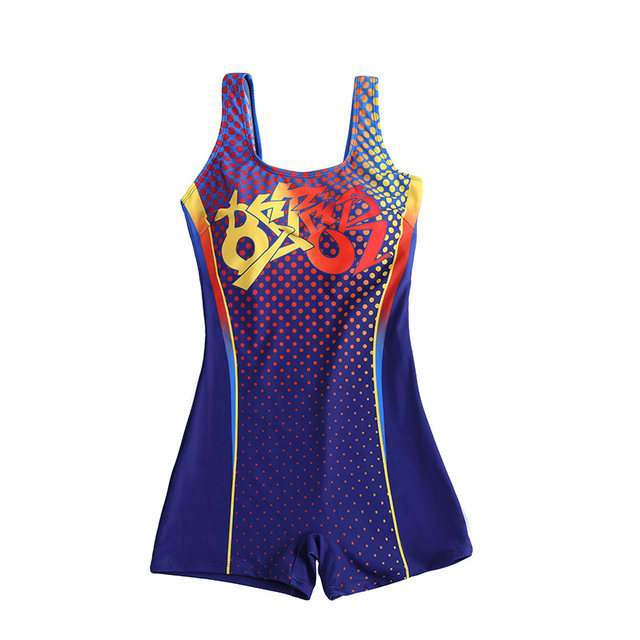 Women's 2025 new flat corner one-piece plus size fashion sexy swimming pool special racing conservative swimsuit