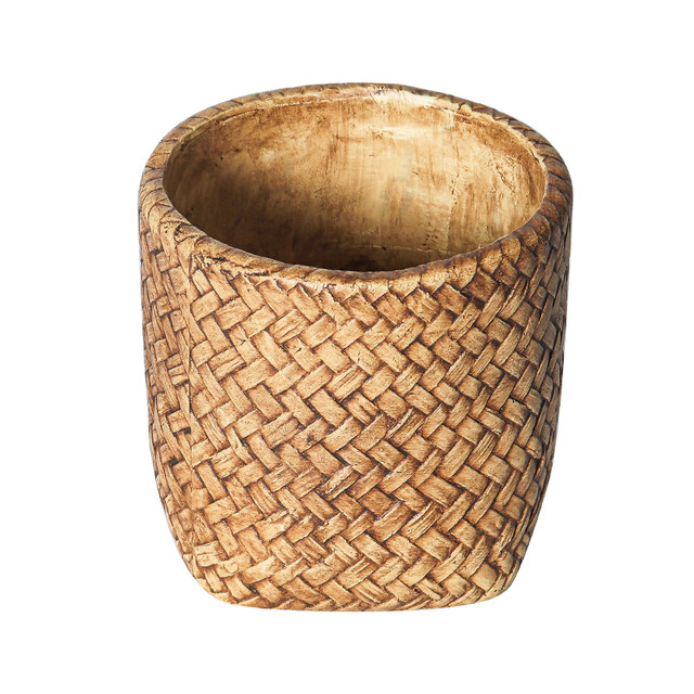 Cement flower pot Nordic style simple creative personality large diameter green plant potted green radish succulent wabi-sabi flower pot