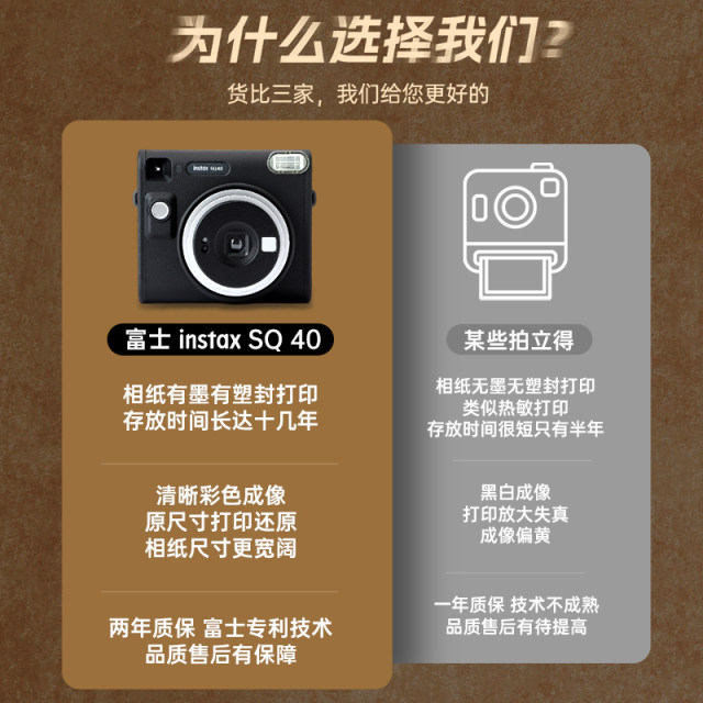 Fujifilm/instax Polaroid SQ40 Square 4-inch retro single imaging camera sq1 upgrade