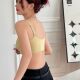 Large size large breasts show small beauty with back wrapped chest thin shoulder straps fixed cup large chest shockproof bra exercise without traces and great elasticity