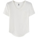 White V -neck Simplicity and Ordinary Casual Short Sleeve T -shirt Female Summer 2023 New Pocket Niche Slim Slim Pure White top

