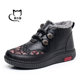 Winter mother's shoes, old Beijing cloth shoes, women's cotton shoes, plus velvet, thickening, warm granny shoes, anti-slip snow boots for the elderly