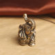 Pure Bronze Make Old Nafu Grand Elephant Couple Desktop Swing Home Feng Shui Play Tea Pets Old Copper
