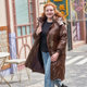 Fat Mrs. Plus Size Women's Winter New Brown Medium Long Warm Down Jacket Hooded Loose 521403510