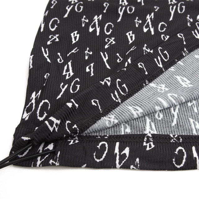 Fat Mrs. Large Women's Summer Summer New Loose Elastic Hooded Code Patterns Shirts Simple 822201411
