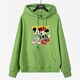 Semir hooded sweatshirt for women 2025 spring new pure cotton hoodie Korean loose cartoon Mickey top student jacket