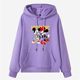 Semir hooded sweatshirt for women 2025 spring new pure cotton hoodie Korean loose cartoon Mickey top student jacket