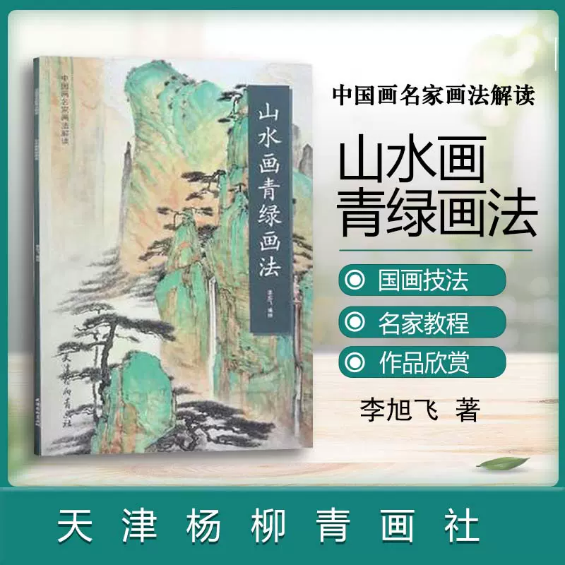 中国画名家画法解读山水画青绿画法山水画国画技法解析写意山水水墨画册