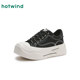 Hot air thick-soled canvas shoes for women 2025 spring new versatile low-top black women's shoes lightweight white shoes