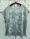 Summer women's large size light green round neck pullover short-sleeved butterfly printed T-shirt 1092
