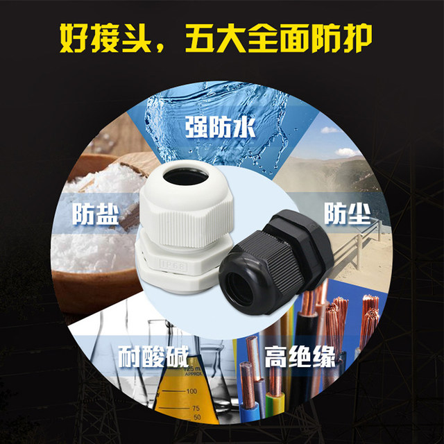 American npt 3/4 inch waterproof connector controlled wire connector g1/2 nylon cable connector British Glen head