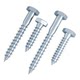 External hexagonal self-tapping screws, coarse tooth, extended self-drilling furniture screws, M6M8M10M12 galvanized self-tapping wood bolts
