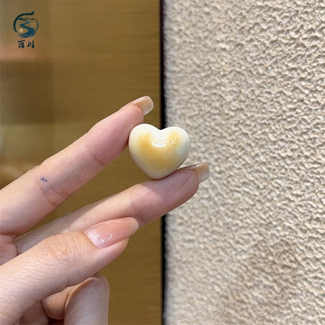 Charcoal-grilled natural ivory peach diy accessories hand-woven hand rope necklace Wenwan Buddha beads jewelry spacer beads