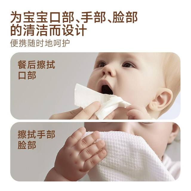 Xido Baby Hand and Mouth Wipes Portable Small Packet Baby Wet Wipes Mini 30 Pumps 9 Packs