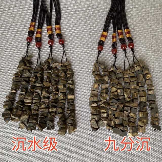 Genuine Qinan agarwood grade car hanging pendant non-ebony bracelets for men and women thread incense burner loose beads official flagship store