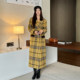 Light cloth winter dress retro mid-length loose wool jacket for women Korean style high-end wool coat