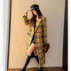 Light cloth winter dress retro mid-length loose wool jacket for women Korean style high-end wool coat