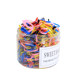 Disposable rubber band children's small black and strong pulling constantly candy color does not damage hair adult thickening princess tie hair