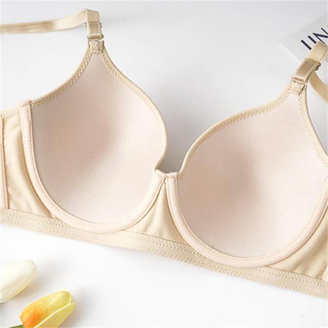 Mrs. Foreign Trade Mrs. Girls Lingerie Large CD Cup Thin Setting Lights on the Light Termids with Steel Circles
