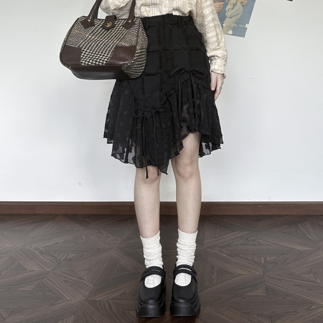 Soft Lucy - Miss - Asymmetrical design sense original niche destroys fishtail a-line skirt