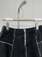 Zipper irregular skirt fashionable new women's high waist autumn and winter slim black design skirt
