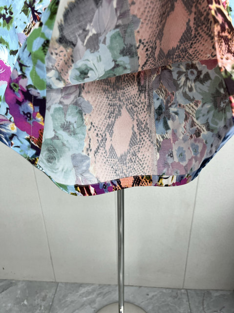 Slimming new style printed short skirt with style high waist fashion retro skirt