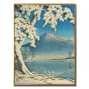 経典ブランド F6号 日の出 富士山 油彩画 haru 画家 真作 。 一点物