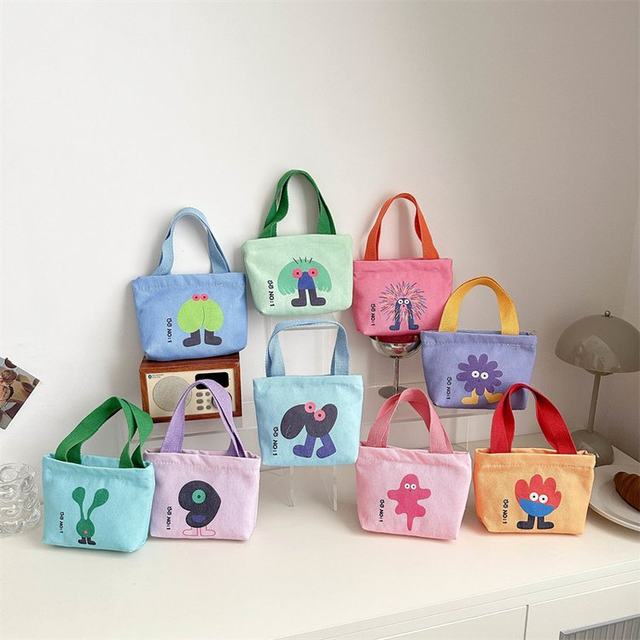 Walking bag, mini cloth bag, hand-held tote bag, canvas handbag, women's bag, small mother bag, mother and baby outing