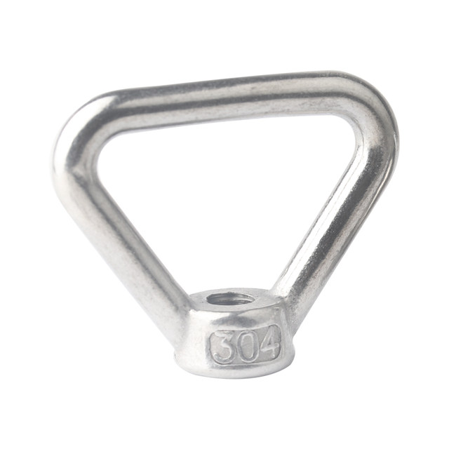 National standard 304 stainless steel lifting eye nut screw bolt screw nut triangular ring Japanese style high-foot marine lifting nut
