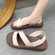 Roman skirt sandals for women 2025 summer new open toe versatile beach thick sole super soft waterproof outer sandals