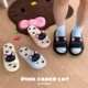 Slim strips Sweet and cool little black cat personalized sandals summer casual internet celebrity soft thick sole women outdoor one-line sandals