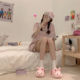 Thin Strips Cute Cartoon Rabbit Hole Shoes Female Summer Student Outerwear Non-Slip Ins Girls Heart Toe Sandals