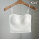Kbra small sling style suspender vest for women with breast pads integrated bra underwear thin shoulder straps for breasts