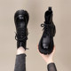 2025 new genuine leather Martin boots for women's spring and autumn single boots toe layer cowhide leather popular internet celebrity thick-soled high-rise short boots
