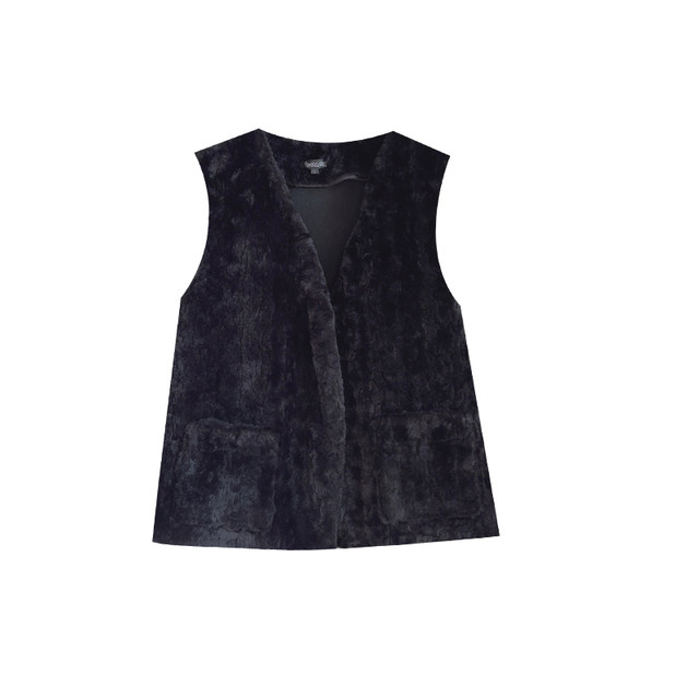 Vogana Cannes Family Large size original, thin environmentally friendly fur outer purse MM imitation rabbit fur all more vest
