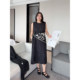 
VOGANA Cannes home large size women's clothing artistic French temperament three-dimensional petal mesh loose slim vest skirt