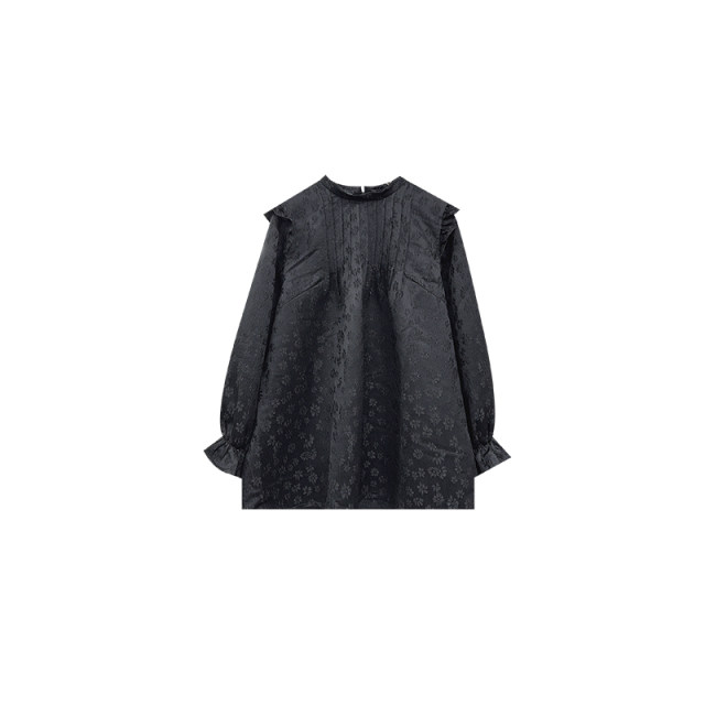 Vogana Cannes Large size original Miao Feng's obedient brand top, wooden ear ear embroidered thickened warm baby shirt