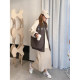 vogana Cannes home large size original ins American cool jacket autumn lamb fur splicing loose age-reducing baseball uniform