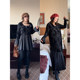 Vogana Cannes Family Large -size Original Winter Thick Warm Tattoo Stitching Droty Dress long and short
