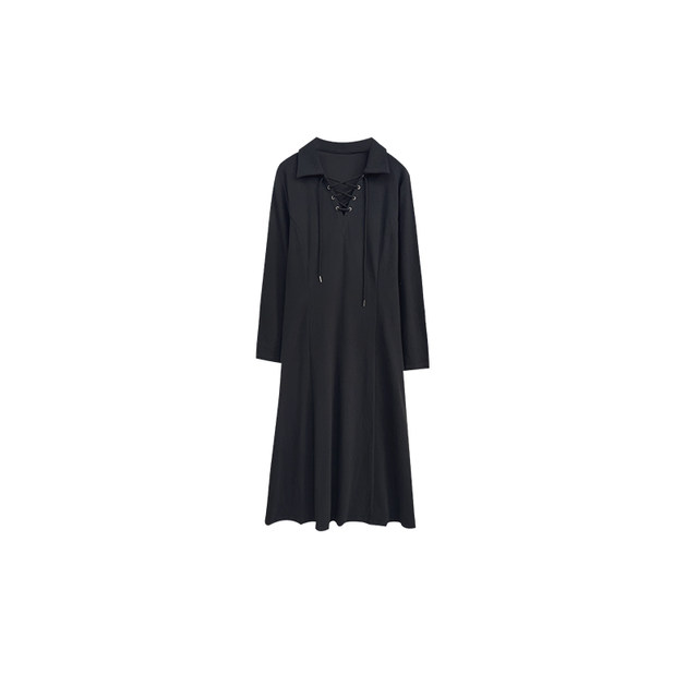 vogana Cannes original plus size fashionable one piece sweatshirt skirt waist slimming A-line dress