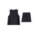 Vogana Cannes Large -size original V -neck suit vest skirt set Summer loose and thin A -line two -piece
