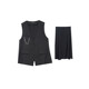 Vogana Cannes Large size original British temperament with female suit vest pleated long half -body skirt
