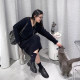 Cannes large size large -scale women's sweater skirt loose twist knit skirt in the long skirt in the middle