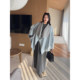 
row minimalist style paper skirt solid color loose slimming A-line dress