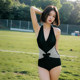 Yimeishan one-piece swimsuit for women adults in 2025 new high-end sexy triangle slimming and covering the flesh girl hot spring