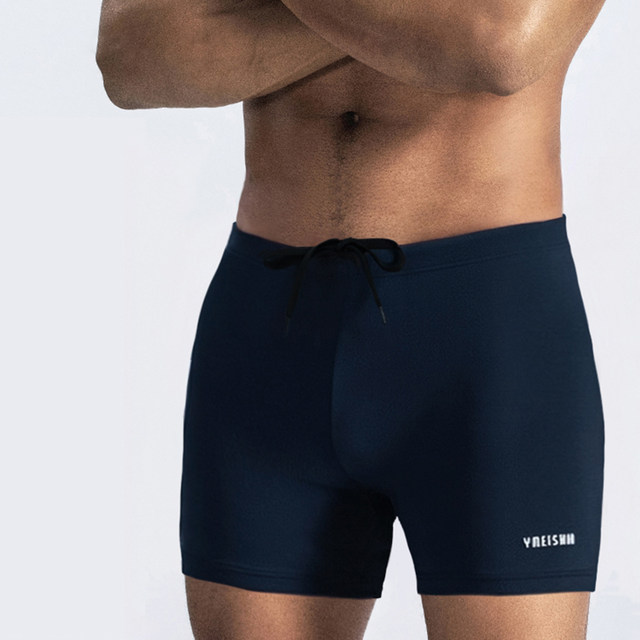 Yimeishan swimming trunks for men's quick-drying five-point adult racing swimming pool special 2025 new flat-angle swimming trunks for men