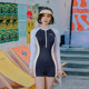 
Yimeishan professional flat-angle one-piece racing swimsuit for women adults 2025 new swimming pool special high-end meat cover