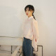 NANASTORE Floral Shirt for Women's Spring New Retro Long Sleeve V-neck Shirt Chinese Top One Shoulder Loose